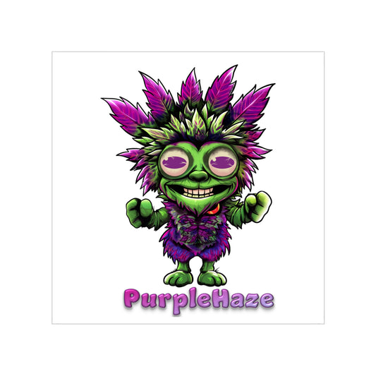 Transparent Sticker, Square - PurpleHaze