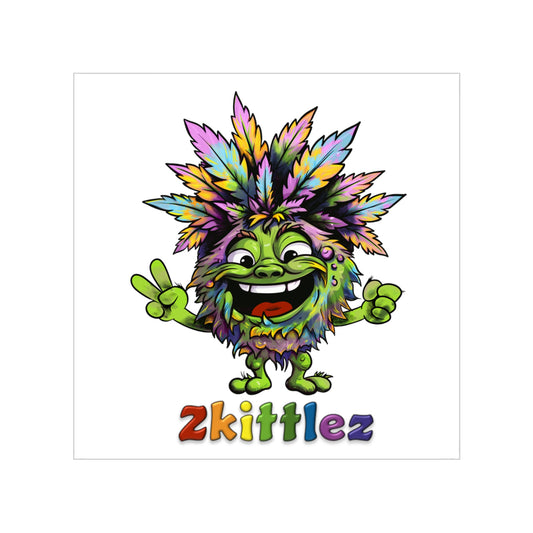 Transparent Sticker, Square - Zkittlez