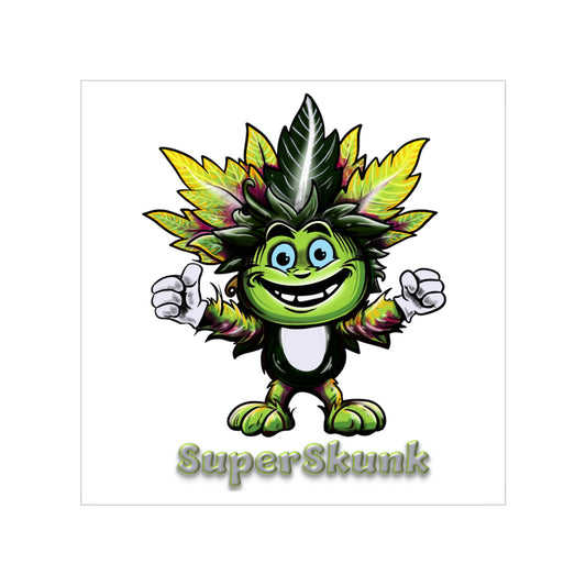 Transparent Sticker, Square - SuperSkunk