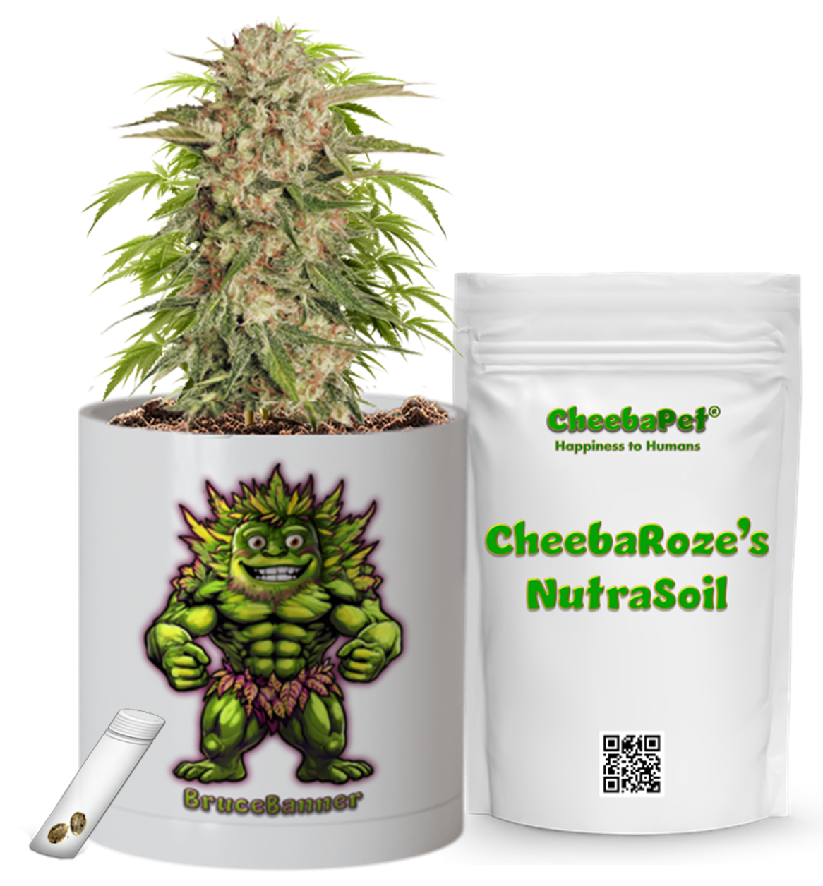 CheebaPet Planter Kit - Alpha Collection - BruceBanner